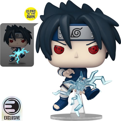 Funko Pop! Naruto Sasuke Uchiha (Chidori) Glow in the Dark #1969 - Entertainment Earth Exclusive