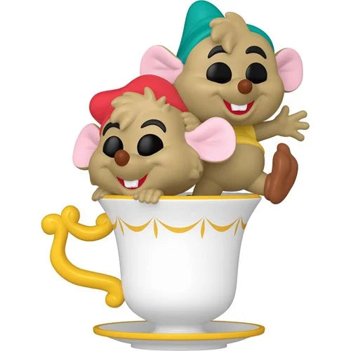 Funko Pop! Cenicienta 75 aniversario: Jaq y Gus Gus en taza de té #1544
