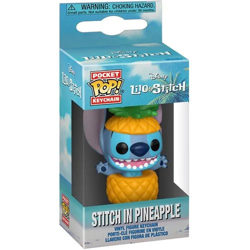 Funko Pop! Key Chain Lilo & Stitch Stitch en la piña