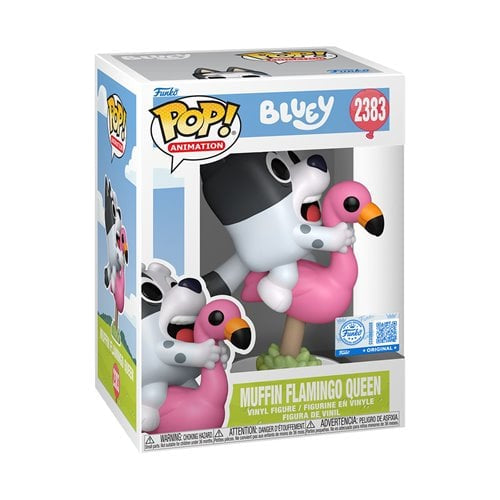 Funko Pop! Bluey Muffin Flamingo Queen #2383 - Entertainment Earth Exclusive