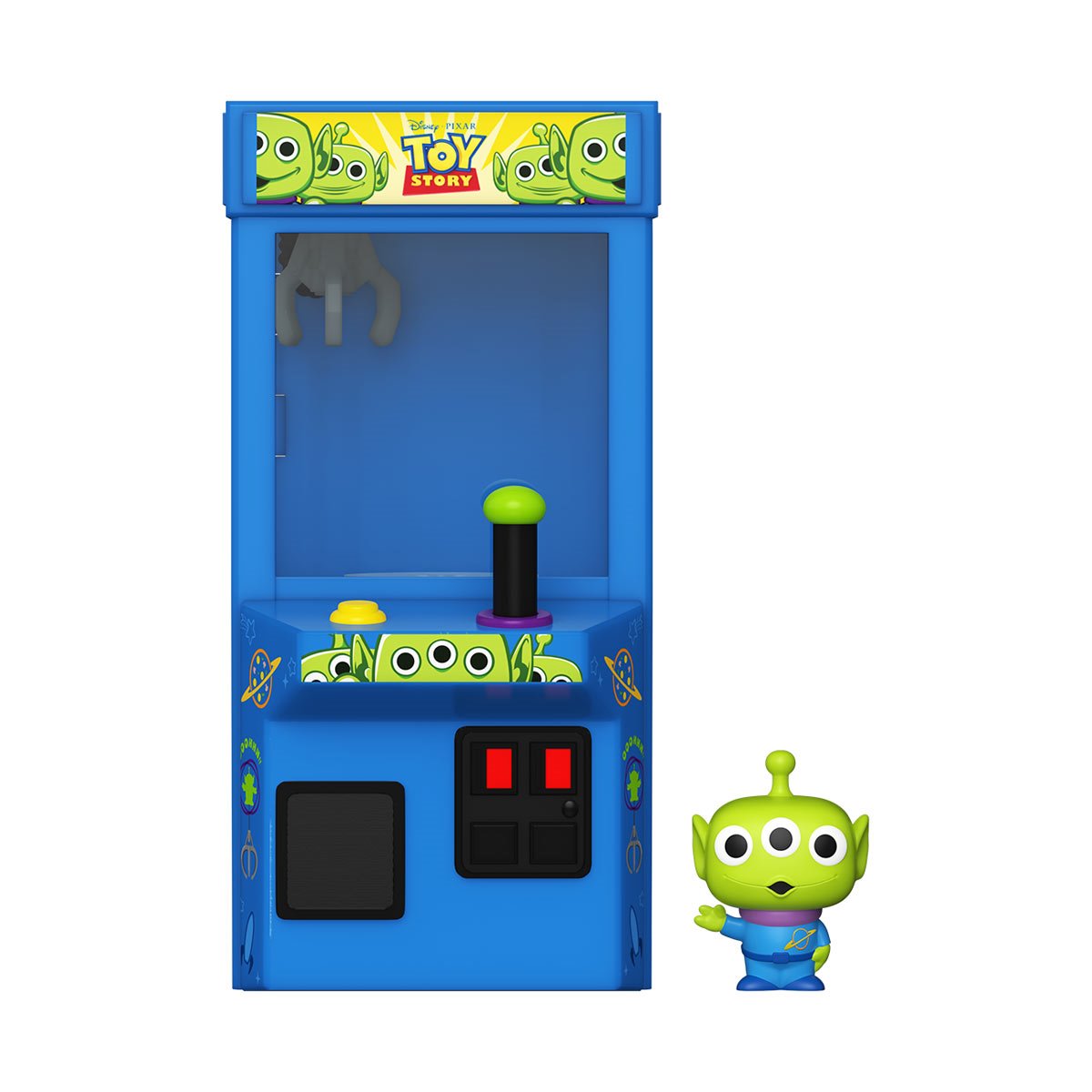 Funko Bitty Pop! Toy Story Alien Claw Glow-in-the-Dark 8-Bit  Arcade Cabinet