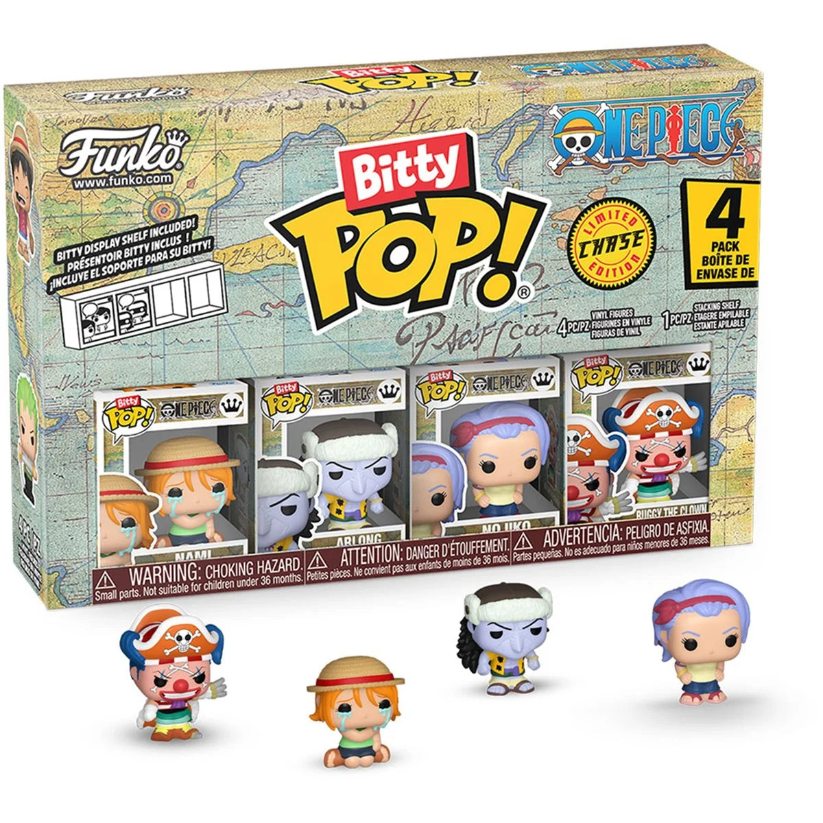Funko Bitty Pop! One Piece Nami Mini-Figure 4-Pack, Not Mint
