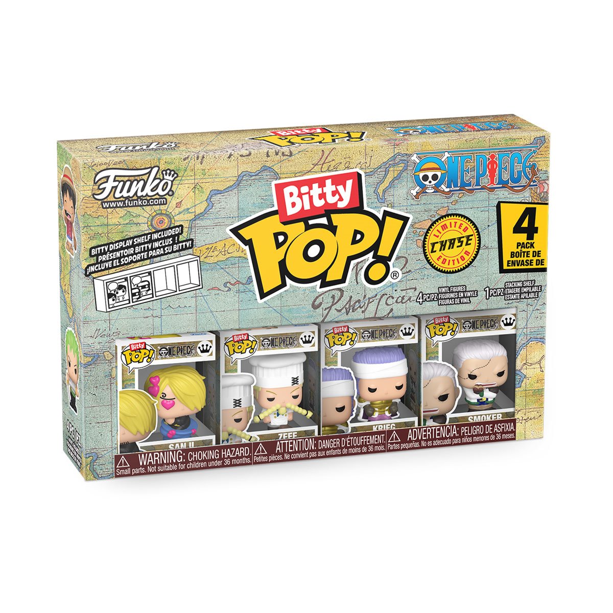 Funko Bitty Pop! One Piece Sanji Mini-Figure 4-Pack