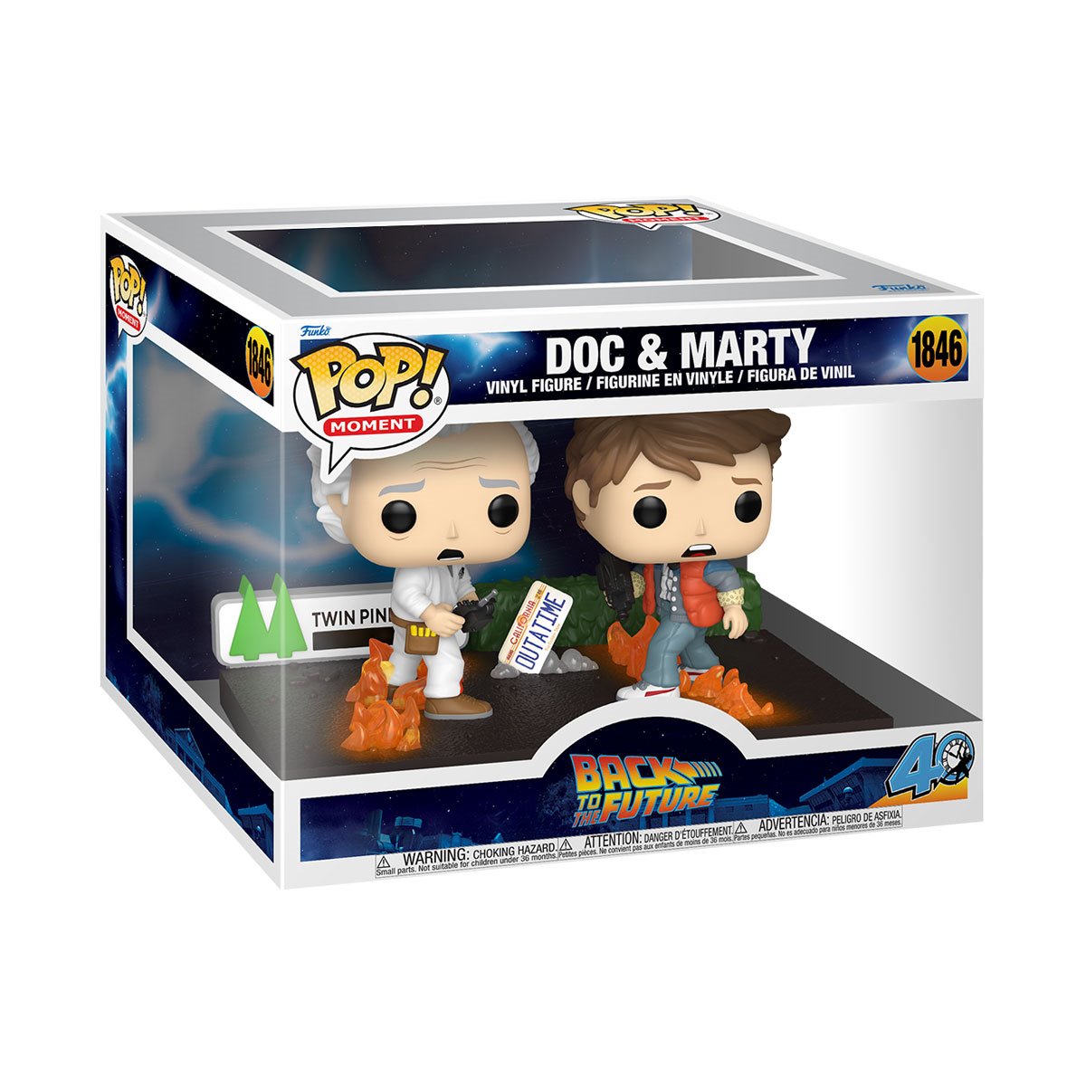 Funko Pop! Back to the Future 40th Anniversary Doc & Marty Moment #1846