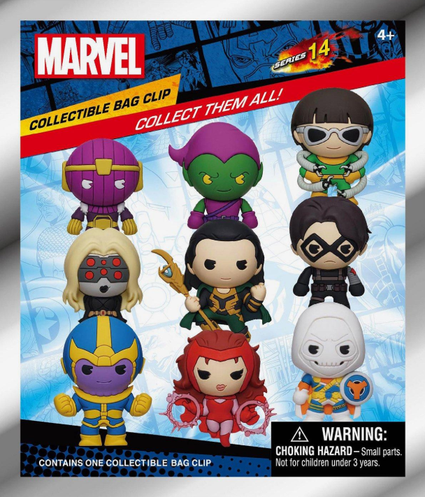 Llavero Marvel Villanos Serie 14 - Monogram (1 unidad) Misterioso