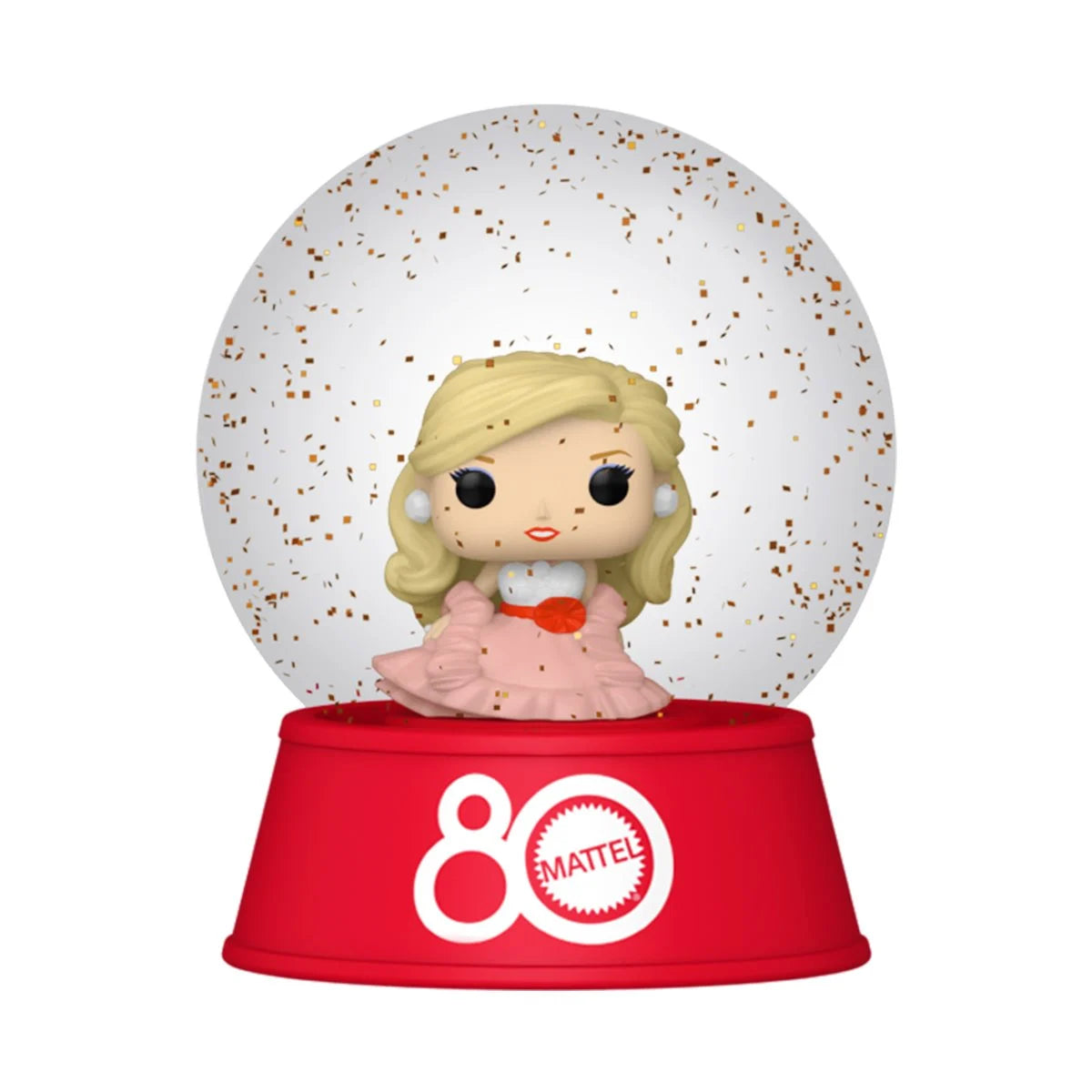 Bitty Pop! Retro Toys Mini Snow Globe Peaches 'n cream barbie