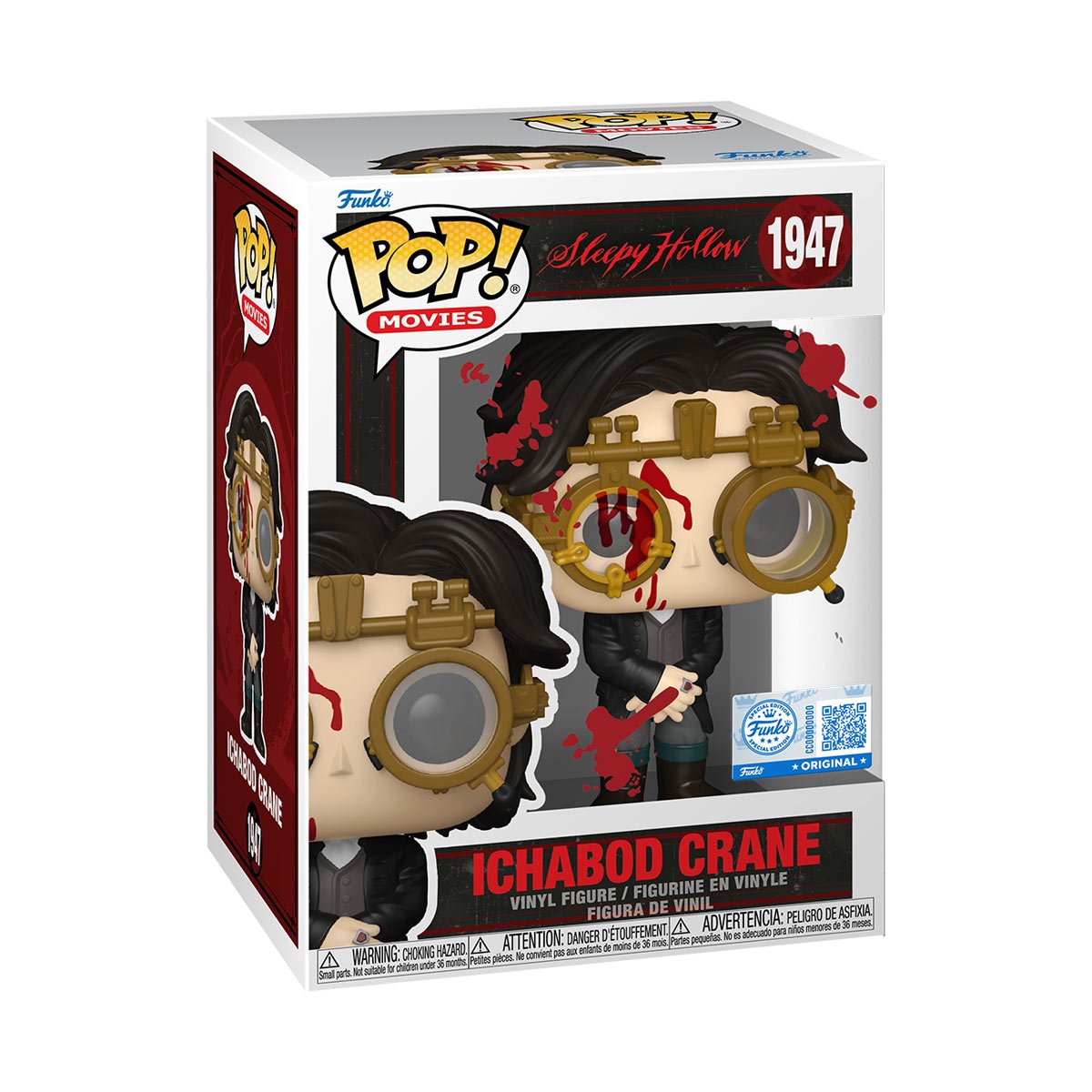 Funko Pop! Sleepy Hollow Ichabod Crane Bloody #1947 - Entertainment Earth Exclusive